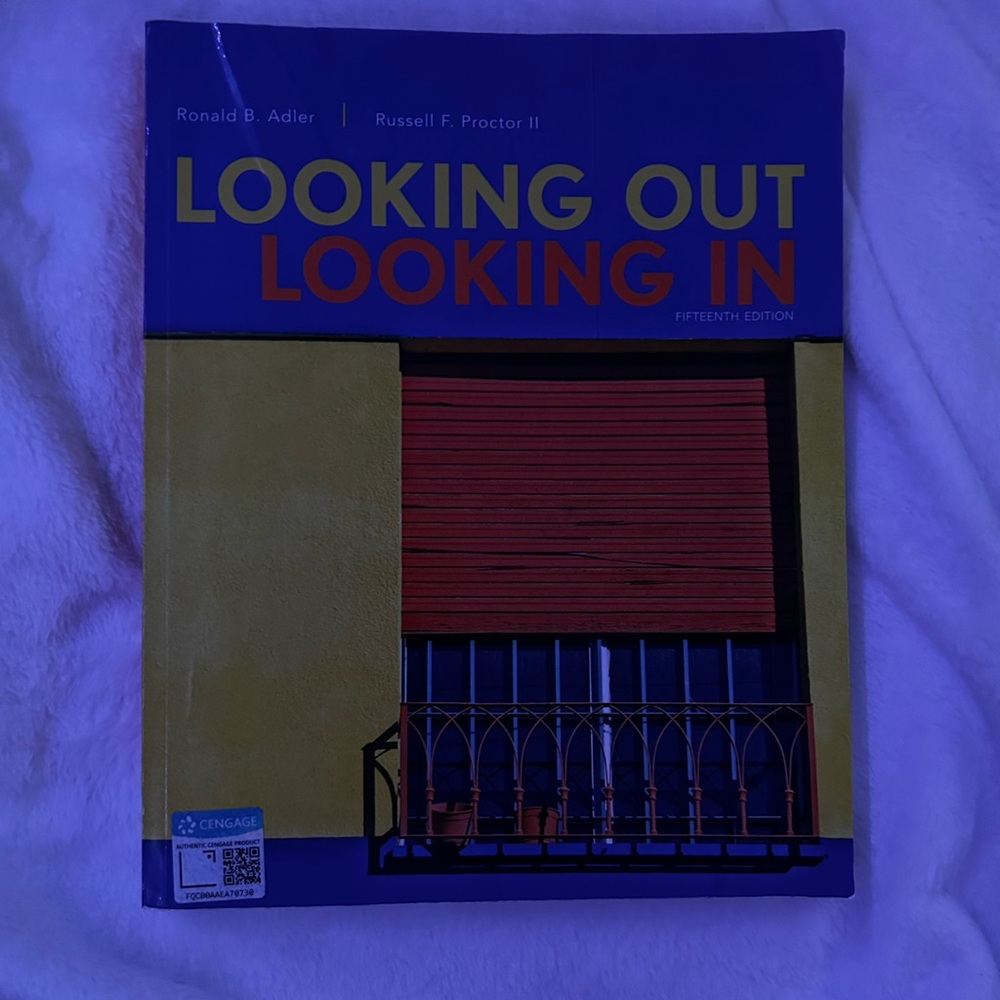 Looking Out, Looking In Book - Blue and Yellow Cover